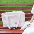 ZEZE Outdoor Plaid Shoulder Pet Bag - Pets Villa