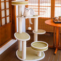 ZEZE Rattan Cat Tree - Pets Villa