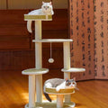 ZEZE Rattan Cat Tree - Pets Villa