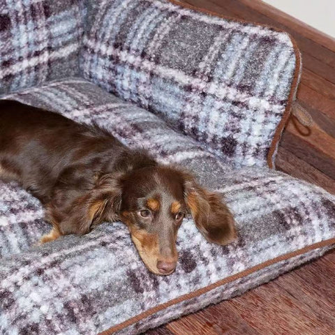 ZEZE Softer Plaid Sofa Pet Bed - Pets Villa