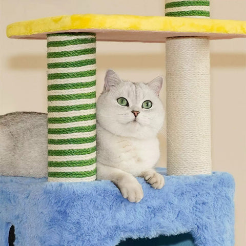 ZEZE Spring Elephant Cat Playground - Pets Villa