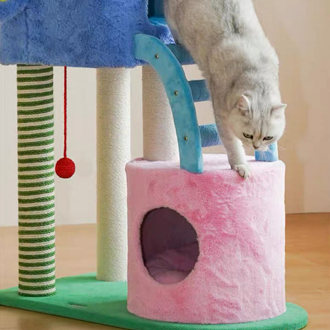 ZEZE Spring Elephant Cat Playground - Pets Villa