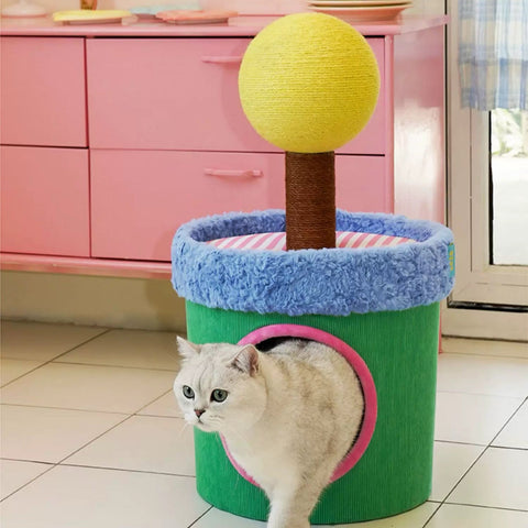 ZEZE Spring Lollipop Cat House - Pets Villa