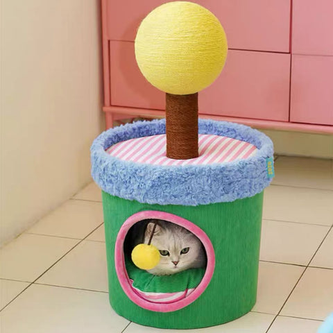 ZEZE Spring Lollipop Cat House - Pets Villa