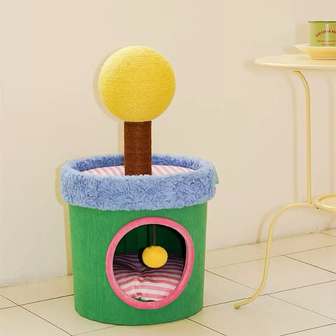 ZEZE Spring Lollipop Cat House - Pets Villa