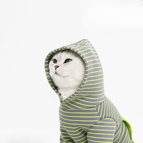 ZEZE Trend Striped Pet Hoody - Pets Villa