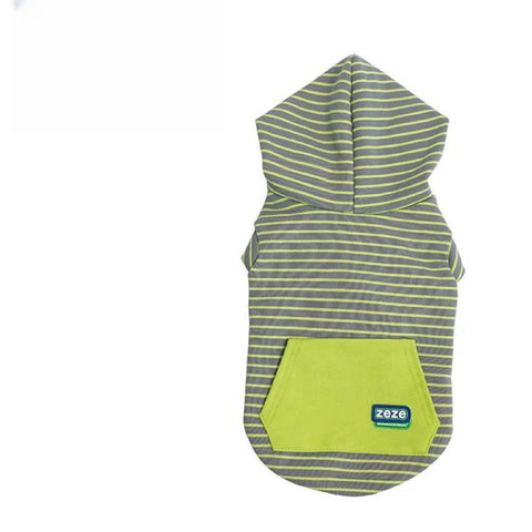 ZEZE Trend Striped Pet Hoody - Pets Villa