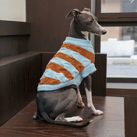 ZEZE Warmth Striped Pet Sweater - Pets Villa