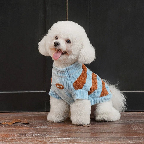 ZEZE Warmth Striped Pet Sweater - Pets Villa