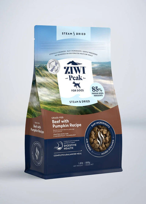 ZIWI PEAK Dog Steam Dried Beef with Pumpkin - Pets Villa