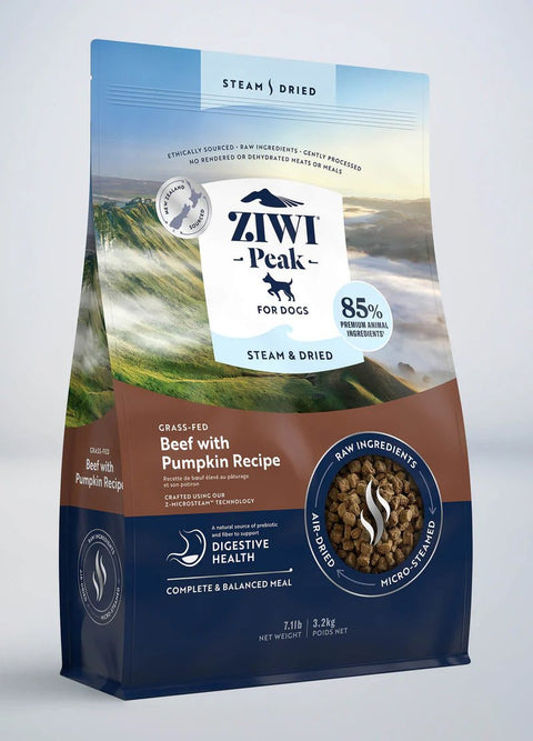 ZIWI PEAK Dog Steam Dried Beef with Pumpkin - Pets Villa