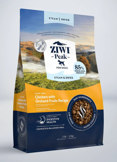 ZIWI PEAK Dog Steam Dried Chicken with Orchard Fruit - Pets Villa