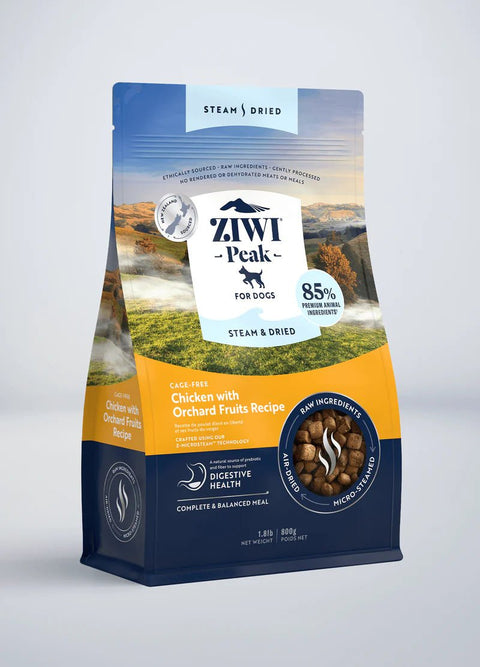 ZIWI PEAK Dog Steam Dried Chicken with Orchard Fruit - Pets Villa