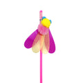 Interactive cat teaser wand toy designed to mimic insect movement for fun and exercise