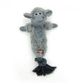 Durable Cuddle Rope Dog Toy – Faux Fleece with Squeaker for Play