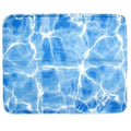 Large cooling pad for pets with blue surface and gel interior