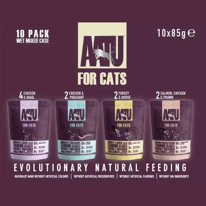 AATU Cat Multipack 10x85g For Cats&Kittens - Pets Villa