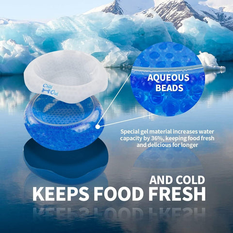 ALL FOR PAWS Chill Out Cooler Bowl - Large 500ml - Pets Villa