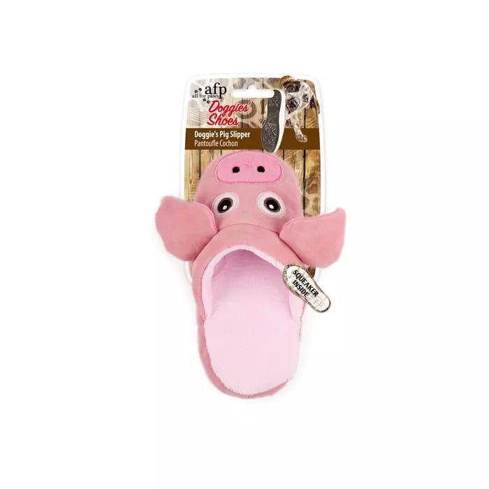 ALL FOR PAWS Doggy's Slipper Toy Pig - Pets Villa
