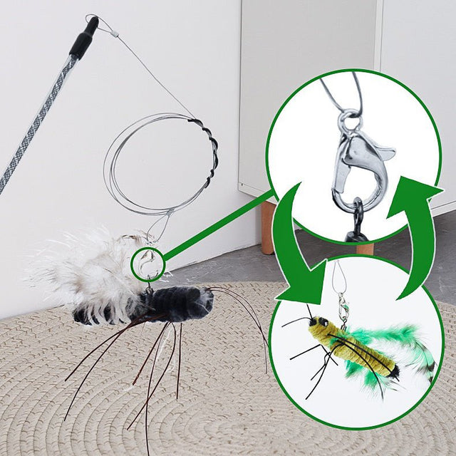 Fly Paws Insect All For Paws Insect Cat Teaser | Interactive Telescopic Toy | Petsvilla ...