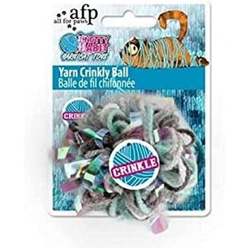 ALL FOR PAWS Knotty Habit Yarn Crinkly Ball Toy - Pets Villa