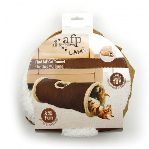 ALL FOR PAWS Lamb Find Me Cat Tunnel - Pets Villa