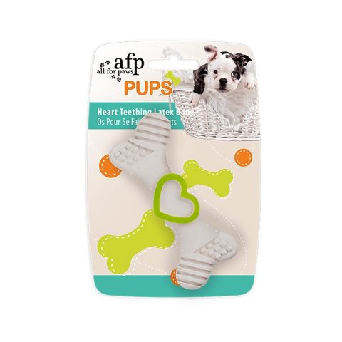 ALL FOR PAWS Latex Love Bone For Puppy - Pets Villa