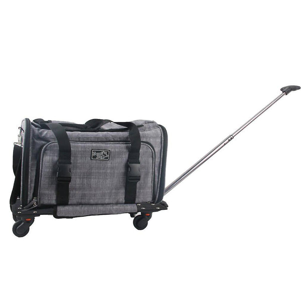 Pet carrier hot sale with wheels