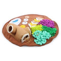 ALL FOR PAWS Round Fluffy Mat with One Cute Toy - Pets Villa