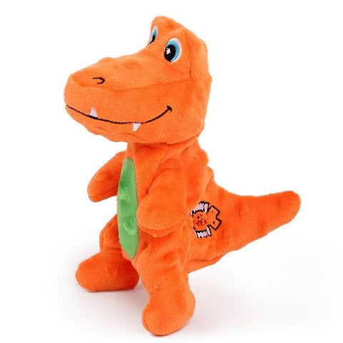 ALL FOR PAWS Tim The Mini T-Rex Dog Toy – Durable, Crinkle Sound, Reinforced Seams