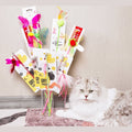 AMY&CAROL Dragonfly Cat Teaser extended to 60cm with feathers and bells