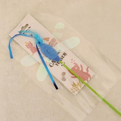AMY&CAROL Dragonfly Cat Teaser toy for interactive cat play