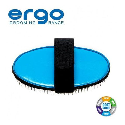 ANCOL Palm Grooming Brush – Comfortable Detangling for Silky, Long, Wiry, and Curly Coats