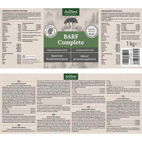 ANIFORTE BARF Complete - Raw Dog Food Supplement - Pets Villa