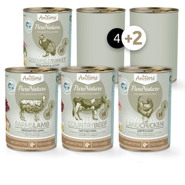 ANIFORTE PureNature Wet Food for Dogs Variety Mix - 6 x 400g - Pets Villa
