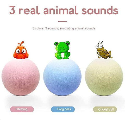 Animal Sound Cat Balls 3pks - Pets Villa