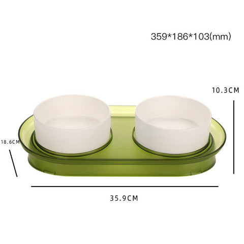 Anti-Spill Angled Pet Bowl - Pets Villa