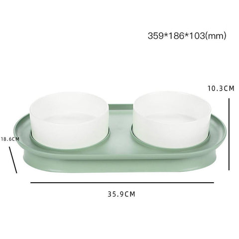 Anti-Spill Angled Pet Bowl - Pets Villa