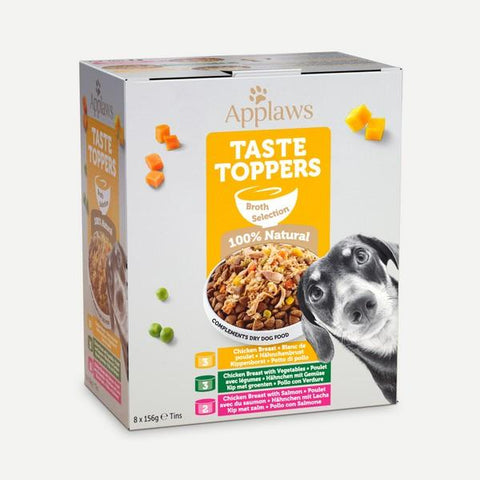 APPLAWS Taste Toppers Broth Sellection 8x156g - Pets Villa