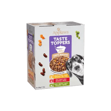 APPLAWS Taste Toppers Natural Wet Dog Food Stew Selection 8 x 156g Tins - Pets Villa