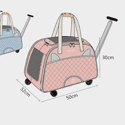 Medium dog clearance carrier with wheels