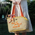 ARKIKA Woven Pet Carrier - Pets Villa