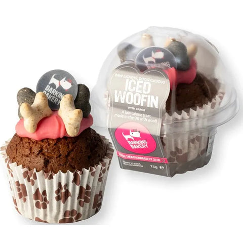 BARKING BAKERY Vanilla Woofin with Pink Frosting - Pets Villa