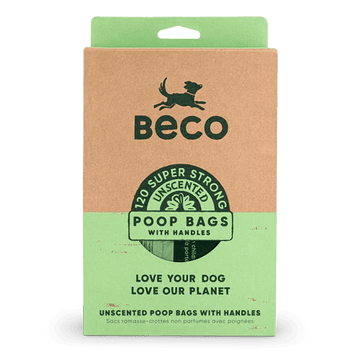 BECO Large Poop Bags with Handles | 120 - Pets Villa
