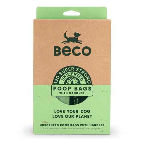 BECO Large Poop Bags with Handles | 120 - Pets Villa