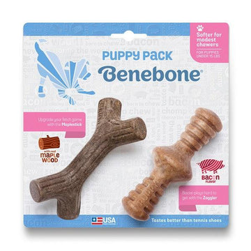 BENEBONE Puppy 2-Pack Maplestick/Zaggler Bacon Tiny - Pets Villa
