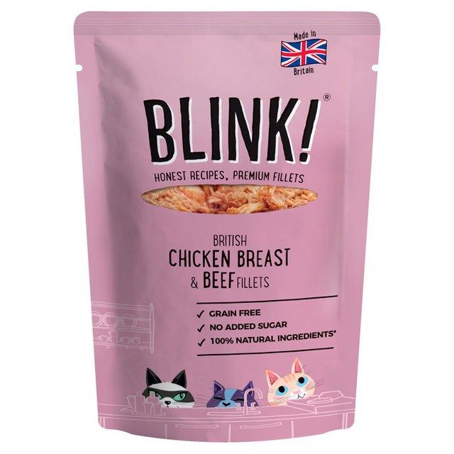 BLINK Chicken Breast & Beef Fillets Wet Cat Food Pouch 85g - Pets Villa