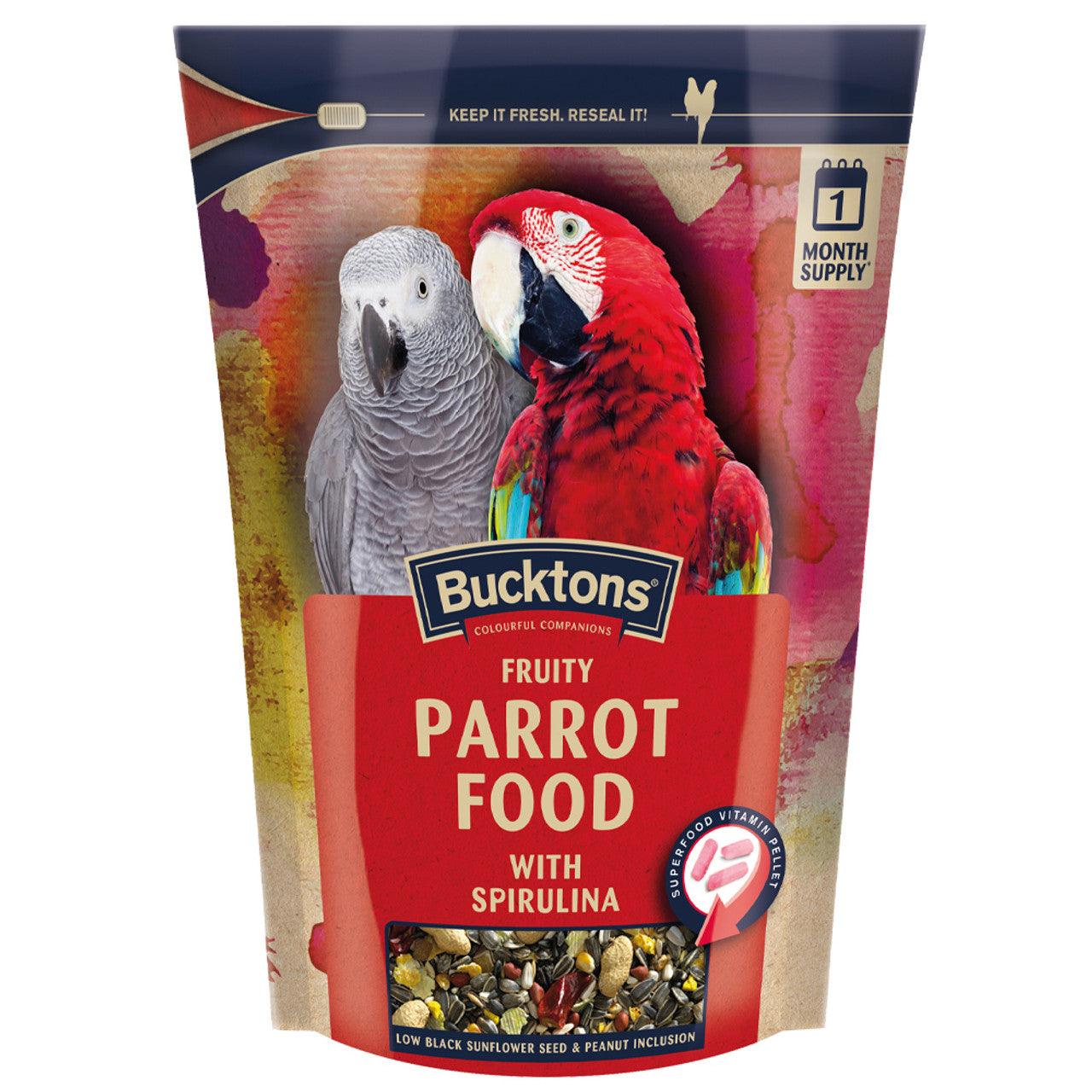 BUCKTONS Parrot Food with Spiralife - Pets Villa