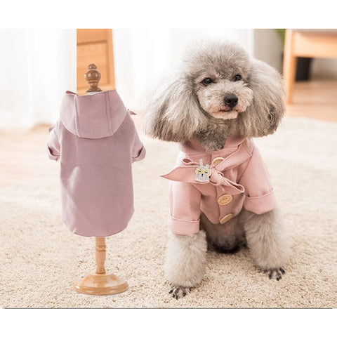 Button placket Bow Tie Coat - Pets Villa