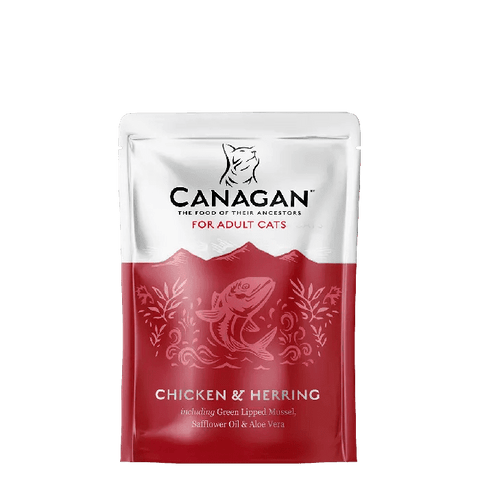 CANAGAN  Chicken & Herring 8 x 85g Pouches - Pets Villa